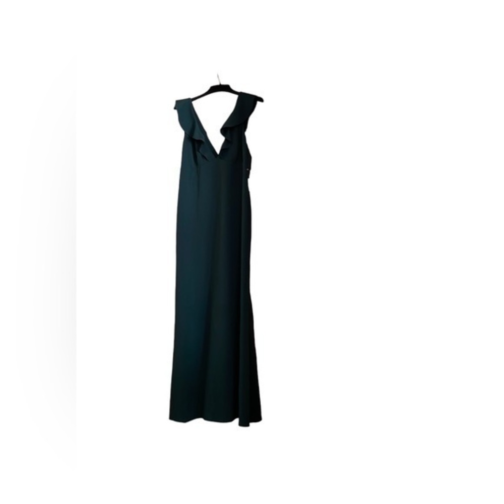 Jump Apparel Long Sleeveless Formal‎ Dress XXL Glam Party Prom Green NWT